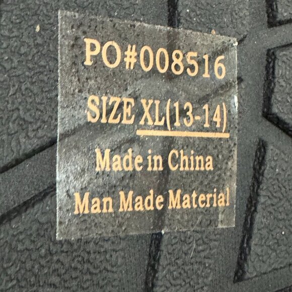 Vance XL Wheeler Black Suede Slip-On House Slippers Non-Slip Rubber Sole Stitch - Picture 7 of 10